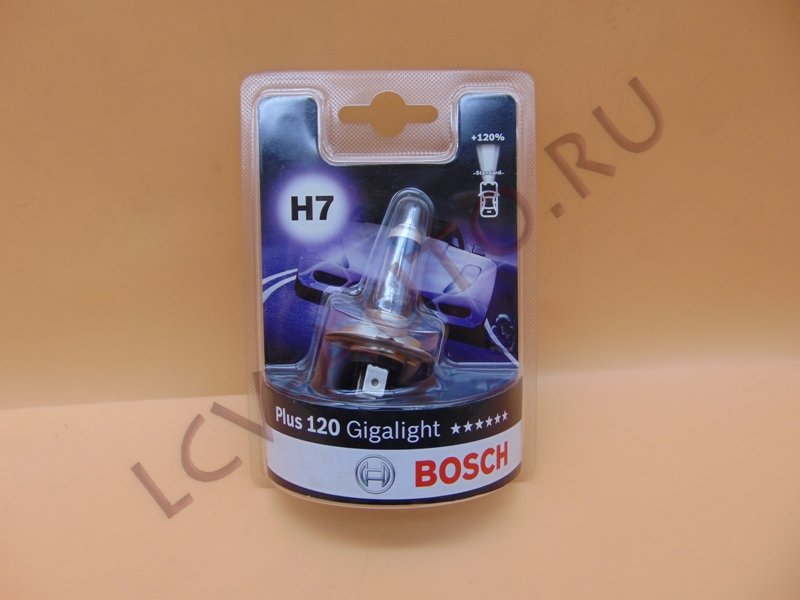 Лампа H7 12V 55W +120% GIGALIGHT - BOSCH (артикул: 1987301110)