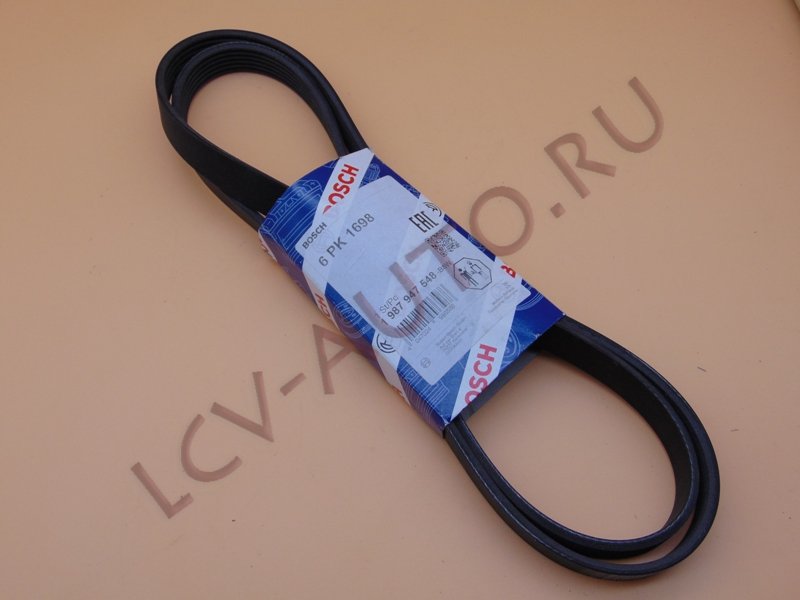 Ремень поликлиновой 6PK1698 - BOSCH (артикул: 1987947548)