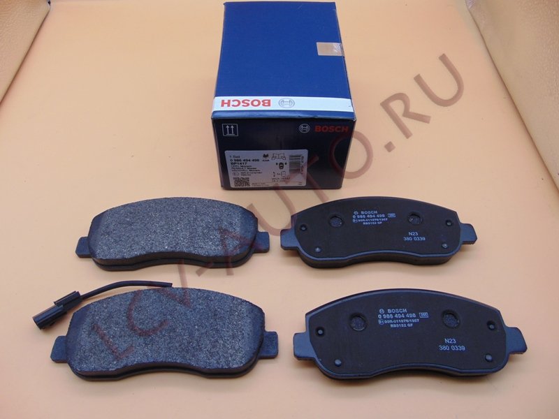 Колодки тормозные передние - BOSCH (артикул: 0986494498)