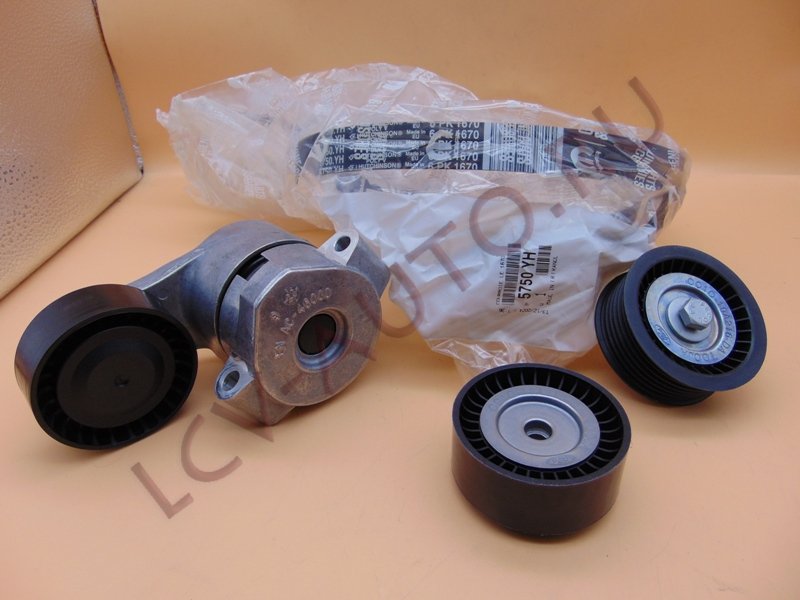 Ремень генератора (ремень 6PK1670 + 3 ролика) 2.2 FORD FWD - PEUGEOT-CITROEN (артикул: 1613845880)