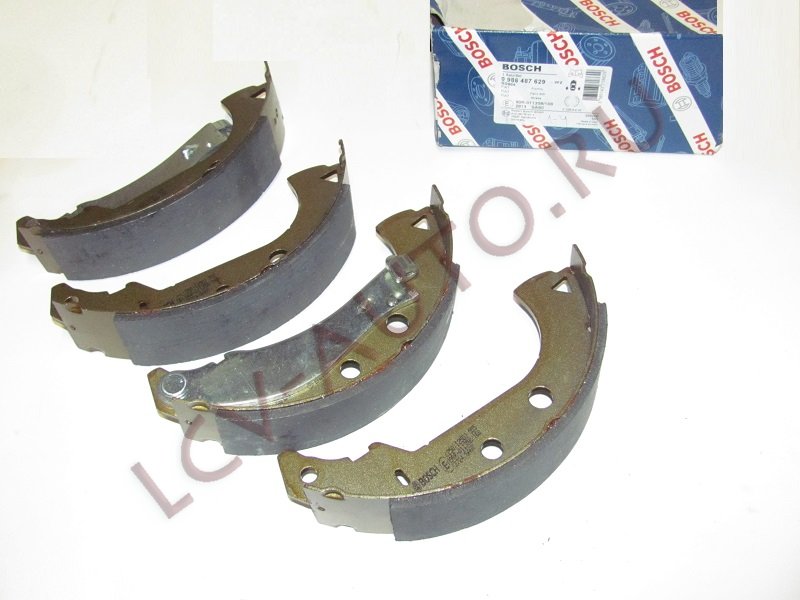Колодки тормозные задние (барабан) - BOSCH (артикул: 0986487629)