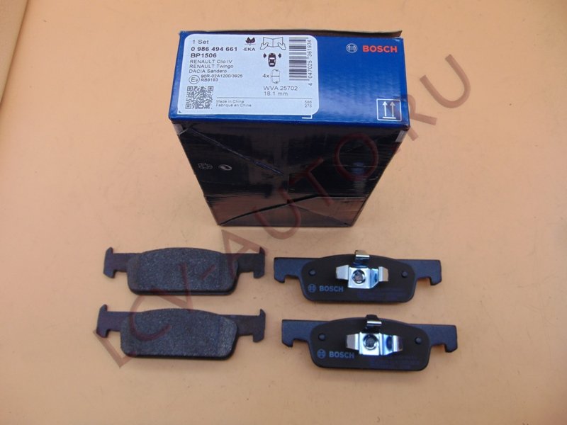 Колодки тормозные дисковые - BOSCH (артикул: 0986494661)