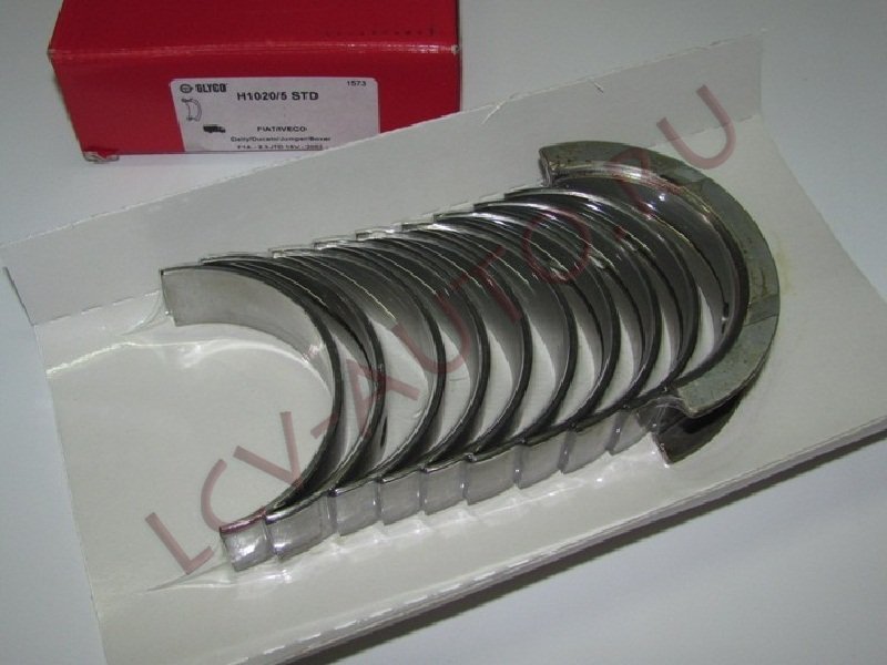 Вкладыши коренные STD к-т 2.3 IVECO - GLYCO (артикул: H1020/5 STD)