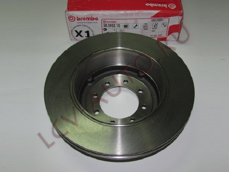 Диск тормозной задний - BREMBO (артикул: 08.5952.10)