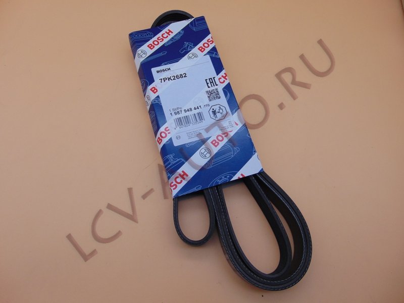 Ремень генератора 7PK2682 - BOSCH (артикул: 1987948441)