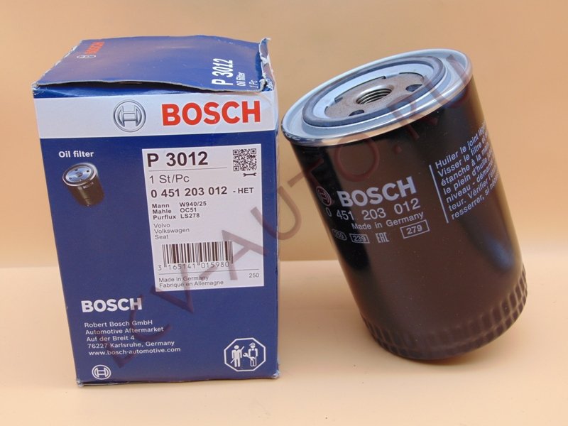 Фильтр масляный - BOSCH (артикул: 0451203012)