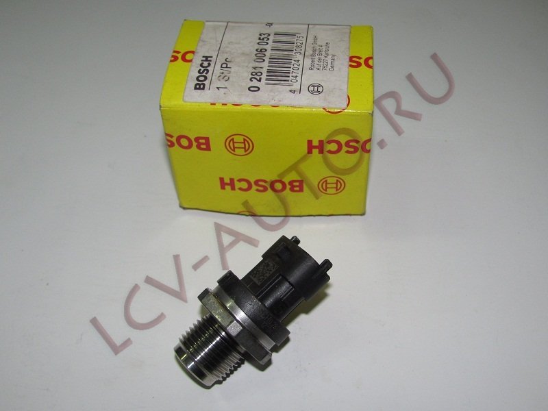 Датчик давления в топливной рампе (оригинал) - BOSCH (артикул: 0281006053)