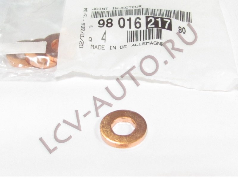 Шайба под форсунку 15,0*7,0*2,0 - PEUGEOT-CITROEN (артикул: 9801621780)