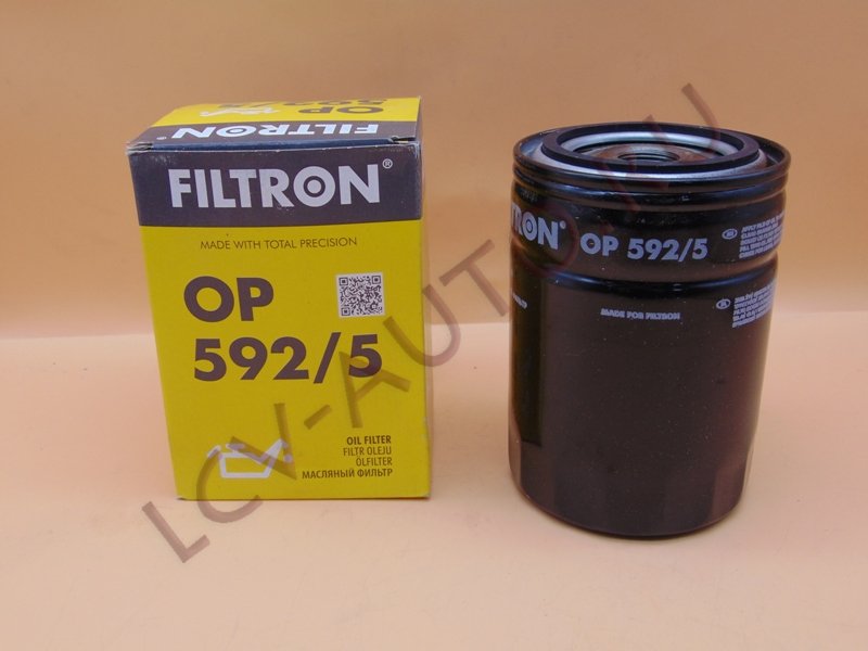 Фильтр масляный (высокий) 2.3/2.8 IVECO - FILTRON (артикул: OP592/5)
