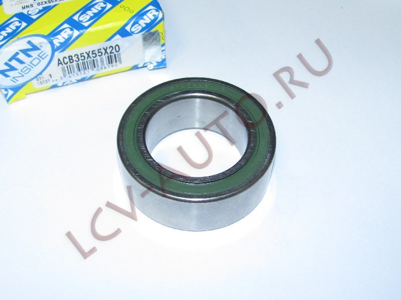 Подшипник компрессора кондиционера 35*55*20 - SNR/NTN (артикул: ACB35X55X20)