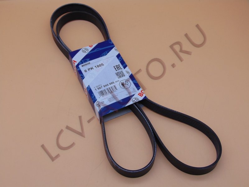Ремень поликлиновой 6PK1805 - BOSCH (артикул: 1987945986)