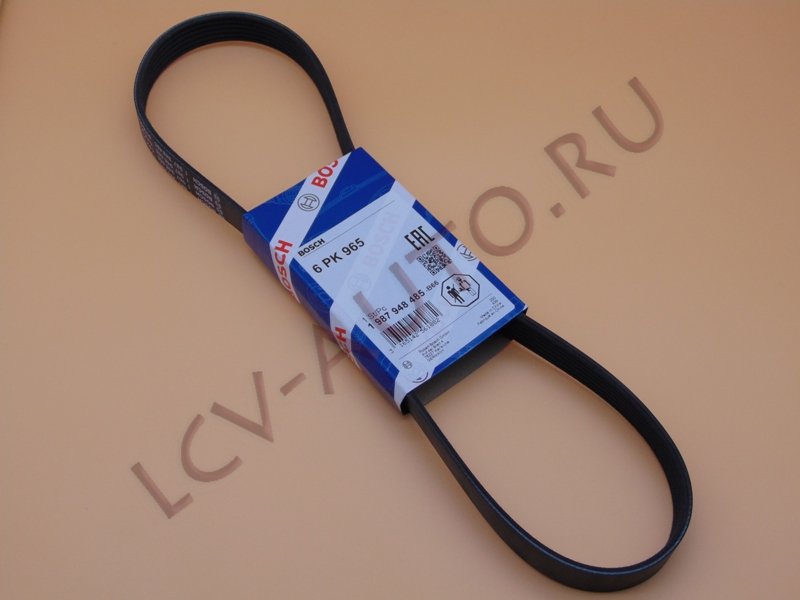 Ремень поликлиновой 6PK965 - BOSCH (артикул: 1987948485)