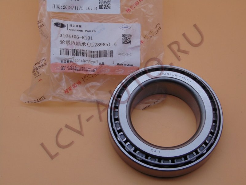 Подшипник задней ступицы (внутр) - JAC OEM (артикул: 3104106R101)
