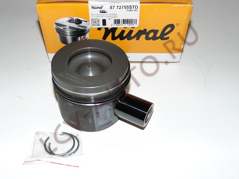 Поршень STD 2.2 FORD 155 + Пежо 86мм H75мм кам49мм 1шт - NURAL (артикул: 87-72755 STD)