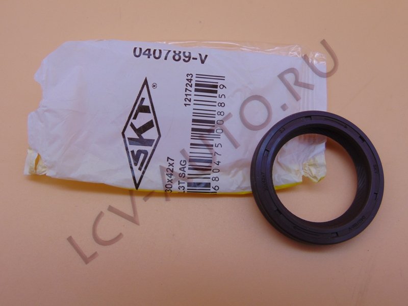 Сальник распредвала 30х42х7 LARGUS, LOGAN, SANDERO - SKT (артикул: 040789-V)