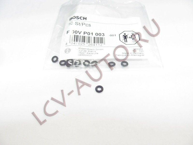 Кольцо уплотнительное трубки обратки BOSCH (пьезо) - BOSCH (артикул: F00VP01003)
