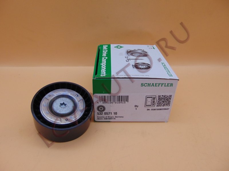 Ролик натяжителя поликлин. ремня - INA (артикул: 532 0571 10)