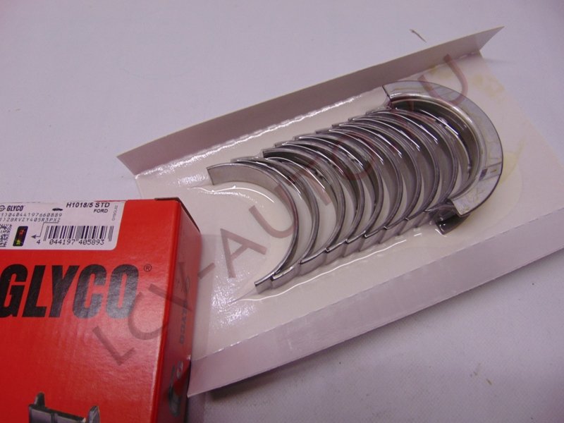 Вкладыши коренные STD 00- г к-т 2.2/2.4 FORD - GLYCO (артикул: H1018/5 STD)