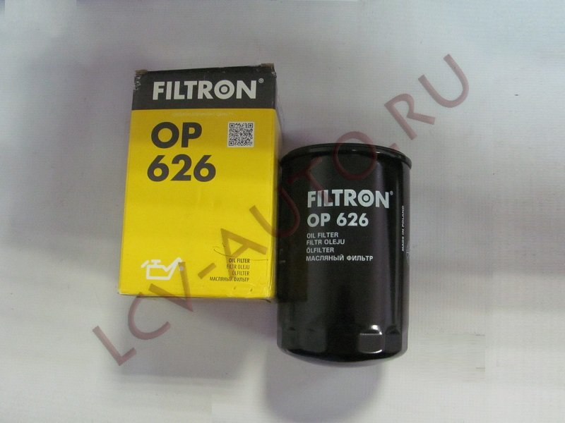 Фильтр масляный - FILTRON (артикул: OP 626)