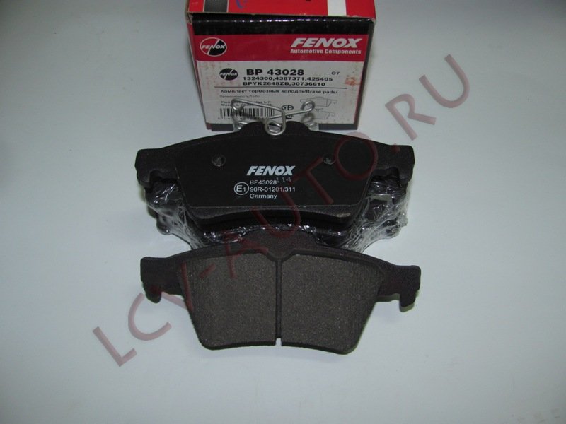 Колодки тормозные задние Ford Focus 2 - FENOX (артикул: BP43028)
