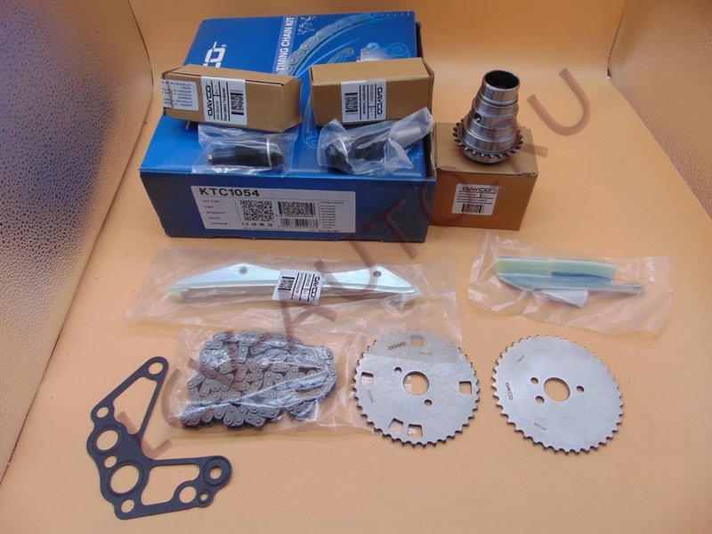 Цепь ГРМ (длинная, успокоители, звёзды к-т) 3.0 IVECO Евро3-4 - DAYCO (артикул: KTC1054)