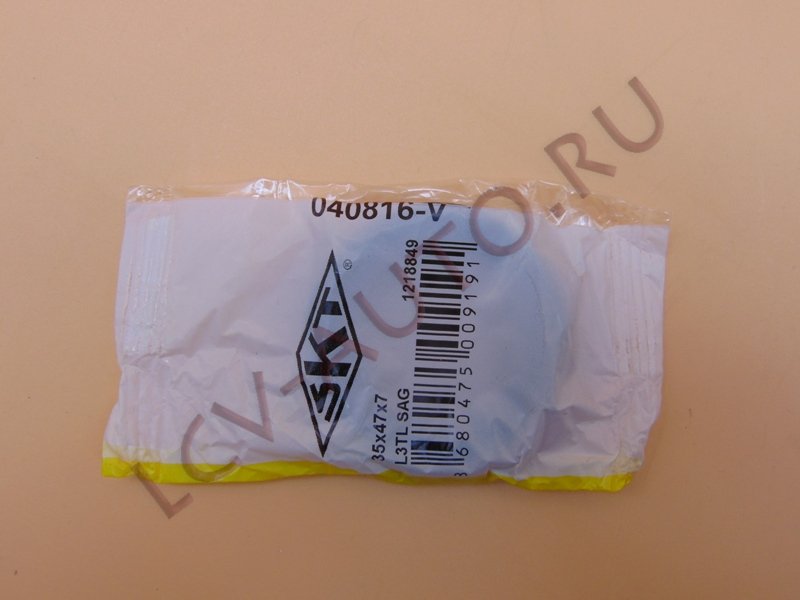 Сальник к/в передний 35x47x7 LARGUS, LOGAN, SANDERO - SKT (артикул: 040816-V)