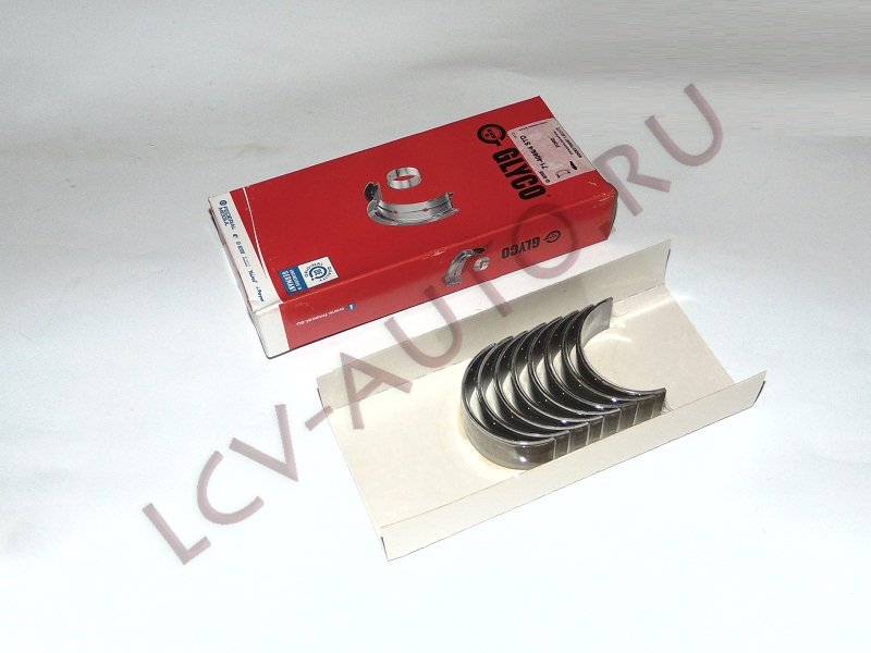 Вкладыши шатунные STD 00-г к-т 8шт 2.2/2.4 FORD - GLYCO (артикул: 71-4066/4 STD)