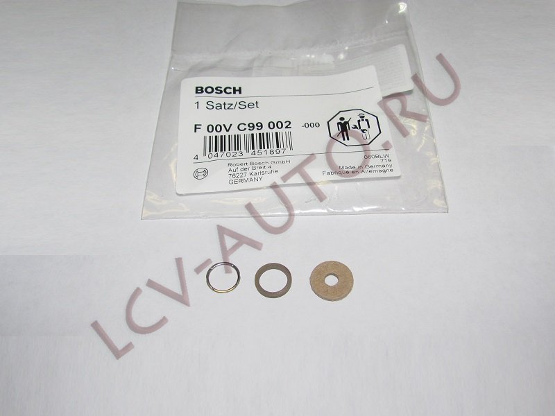 Р/к форсунки (кольцо 2шт) оригинал - BOSCH (артикул: F 00V C99 002)