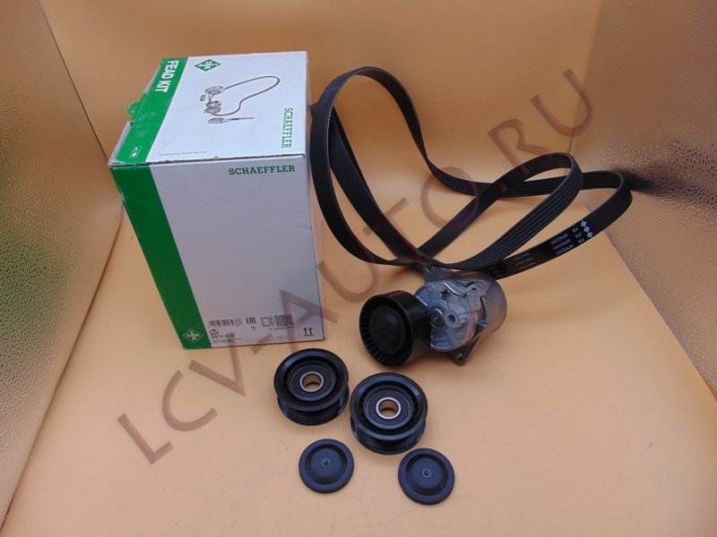 Ремень поликлиновой (ремень+3ролика) - INA (артикул: 529 0115 10)