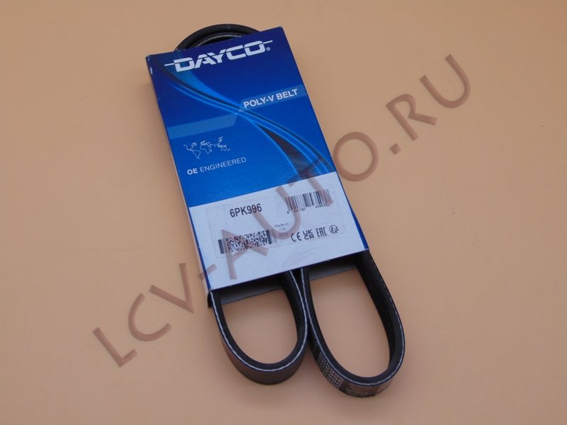 Ремень генератора - DAYCO (артикул: 6PK996)