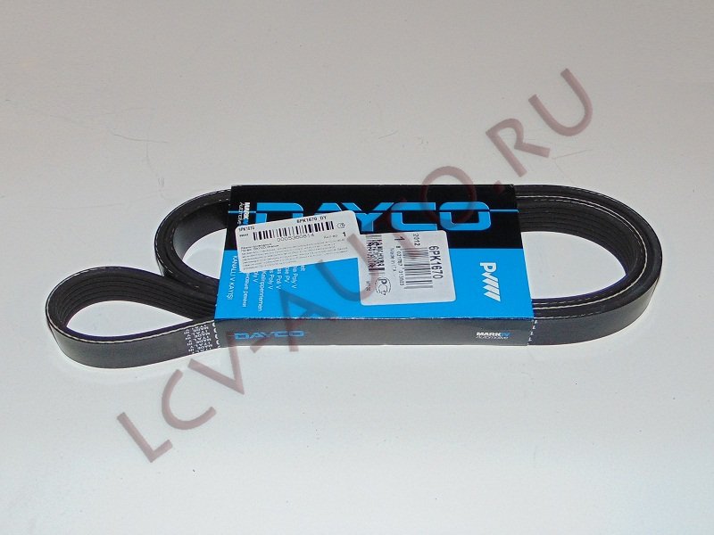 Ремень генератора +АС 2.2 FORD FWD - DAYCO (артикул: 6PK1670)