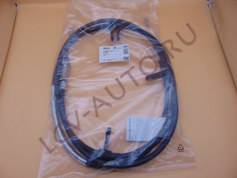 Трос ручника передний (4 уха) L 2910mm - BOSCH (артикул: 1987482447)