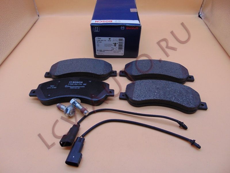 Колодки тормозные передние 115/140/155 - BOSCH (артикул: 0986494170)