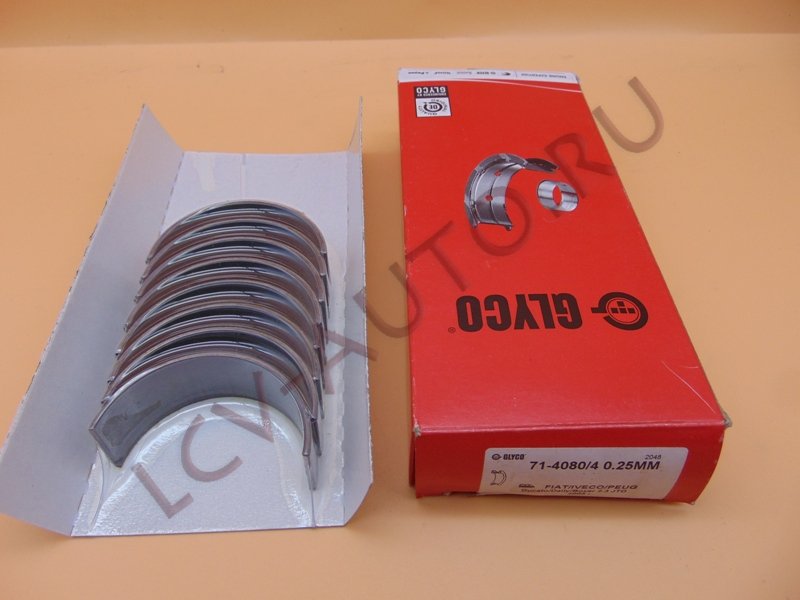 Вкладыши шатунные 025 к-т 2.3 IVECO - GLYCO (артикул: 71-4080/4 025)