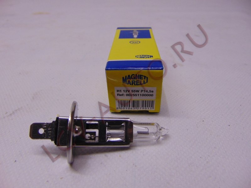 Лампа H1 12V 55W - MAGNETI MARELLI (артикул: 002551100000)