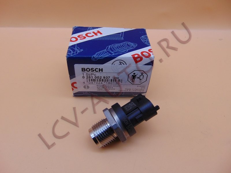 Датчик давления в топливной рампе (оригинал) - BOSCH (артикул: 0281002937)