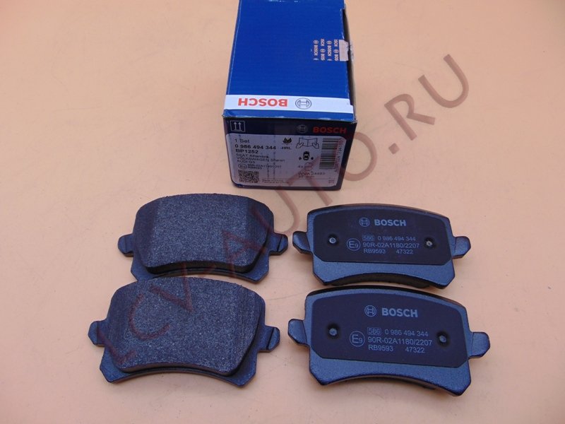 Колодки тормозные задние - BOSCH (артикул: 0986494344)