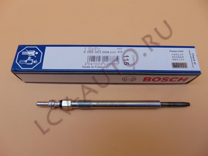 Свеча накаливания - BOSCH (артикул: 0250203004)