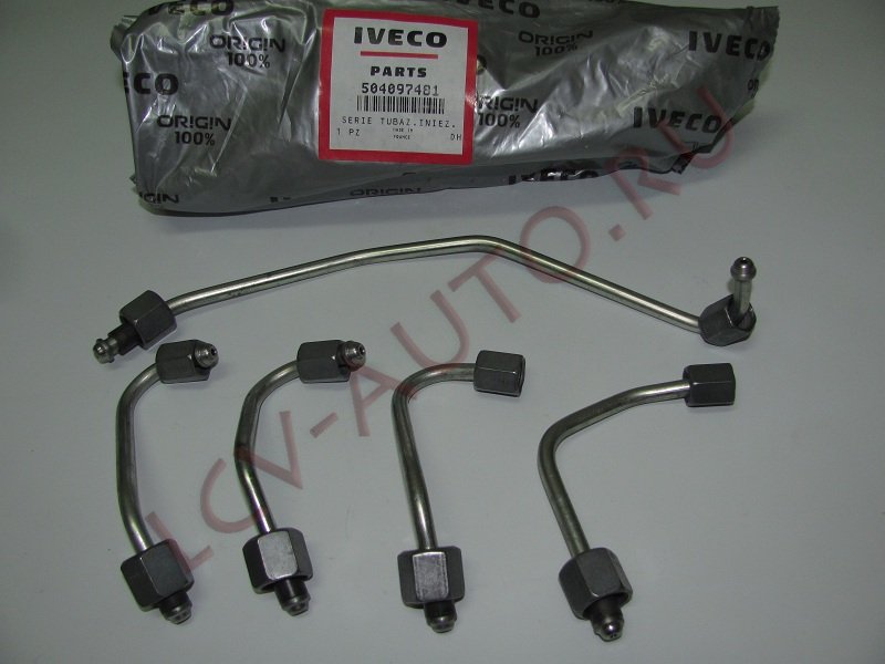 Трубка топливная на форсунки к-т 2.3 IVECO - IVECO (артикул: 504097481)