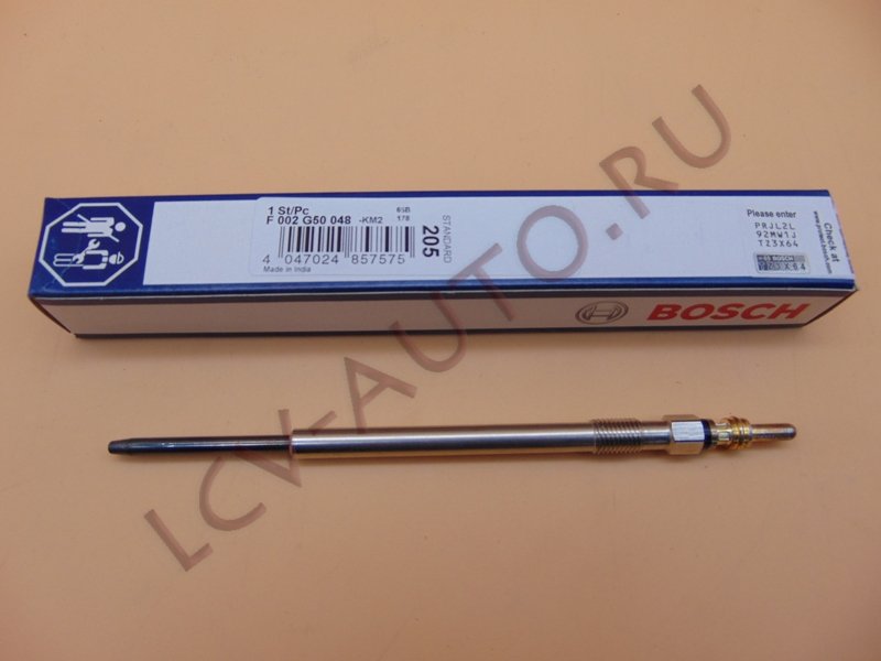 Свеча накала 2.3/3.0 IVECO - BOSCH (артикул: F002G50048)