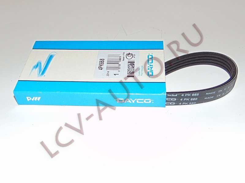 Ремень генератора без AC - DAYCO (артикул: 4PK668)