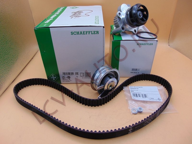 Ремень ГРМ +ролики + помпа - INA (артикул: 530 0171 30)