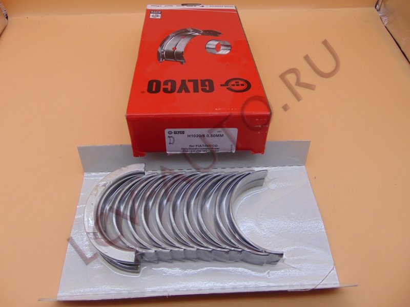 Вкладыши коренные 050 к-т 2.3 IVECO - GLYCO (артикул: H1020/5 050)